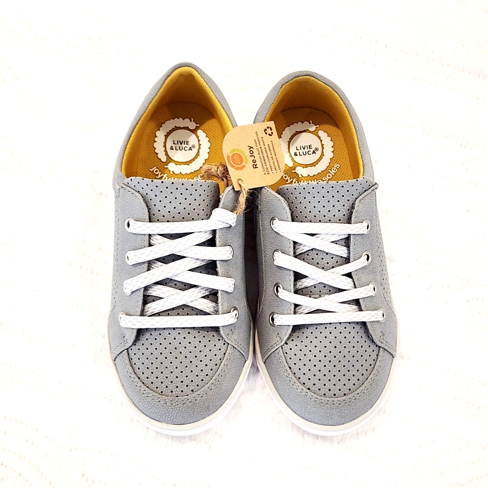 Nwt Livie And Luca Reeve Perf Suede Size 12 Gray Grey — image 2 of 6